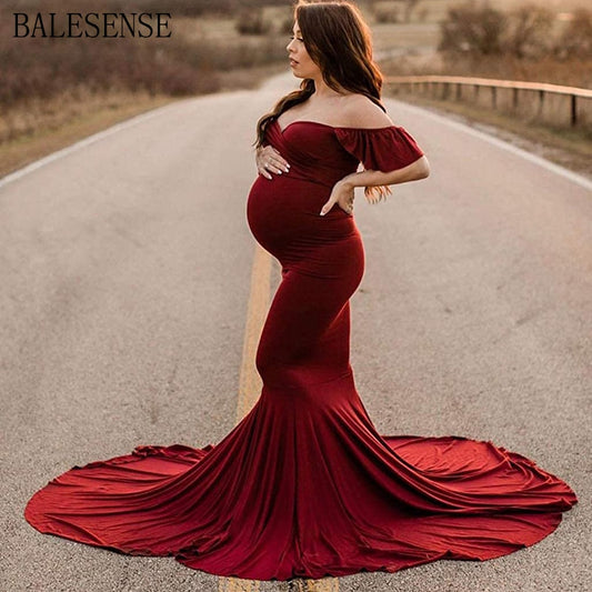 MBluxy Maternity Dresses For Photo Shoot Pregnant Women